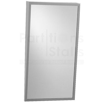 Fixed Tilt Ada Mirrors For Public Restrooms, Framed Commercial Restroom Mirrors