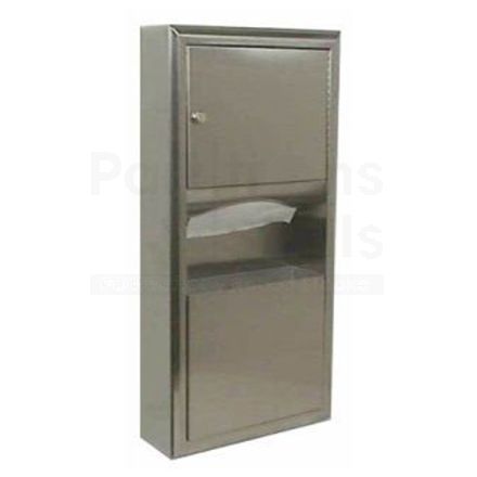 B-3699 Surface Mounted Towel & Waste Receptacle