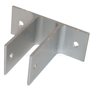 Lot Of 4 2-3/4" Wide 2" Tall Aluminum Angle Bracket 3/8" Thick 