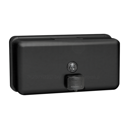 ASI Matte Black Horizontal Liquid Soap Dispenser 40oz