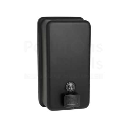ASI Matte Black Vertical Liquid Soap Dispenser 40oz