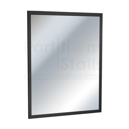 ASI Matte Black Stainless Steel Mirror Inter-Lok Frame Angle