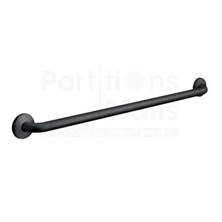 ASI Matte Black Snap Flange Grab Bar