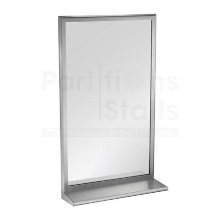 ASI Roval Stainless Steel Mirror with Integral Shelf
