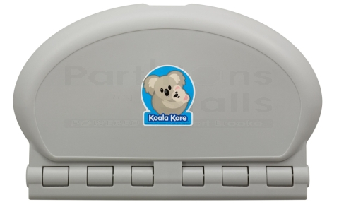 Koala Oval Surface Mounted Baby Station KB208 Grey Closed