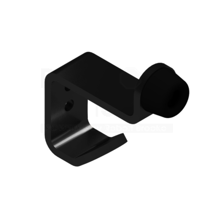 Matte Black Hadrian Coat Hook Bumper
