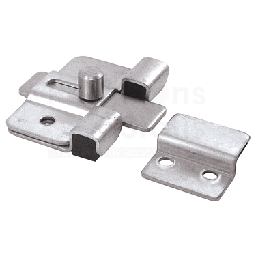 Toilet Partition Ada Slide Bolt Latch Inswing Latch & Keeper SS