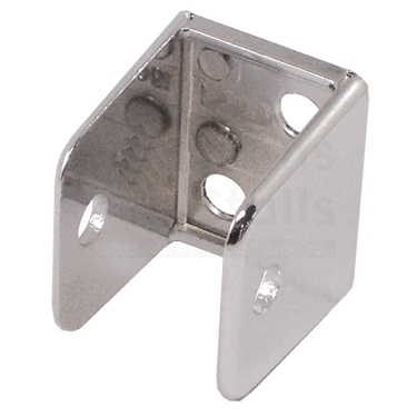 Partition "U" Bracket Chrome Plated For 7/8" X 1-1/2" X 1-3/8