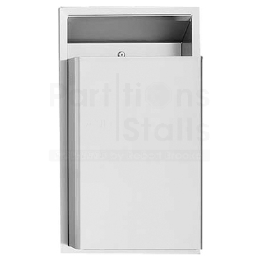 S.S. WASTE RECEPTACLE - RECESSED