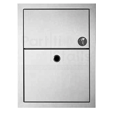 Napkin / Tampon Disposal Recessed in Wa