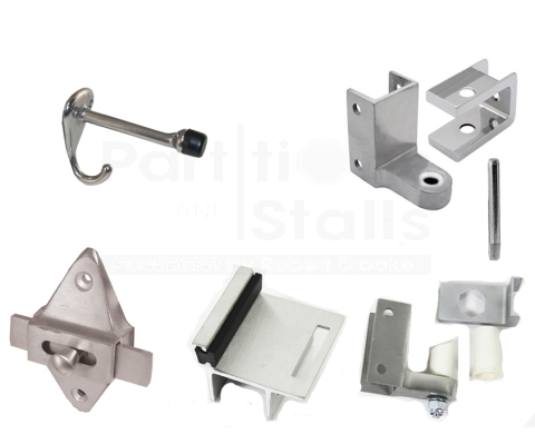 Public Restroom Partition Fittings, Stainless Steel Restroom Partition  Support Foot Toilet Partition Hardware Support Feet for Toilet Cubicles