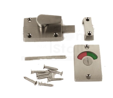 Partition Slide Latch Indicator w/keeeper Cast Stainless Steel