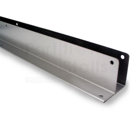 Continuous Stainless Steel One Ear Bracket 71", 1-1/4"x2-1/2"