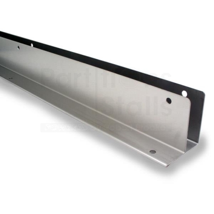 Continuous Stainless Steel One Ear Bracket 71", 3/4"x2-1/2"