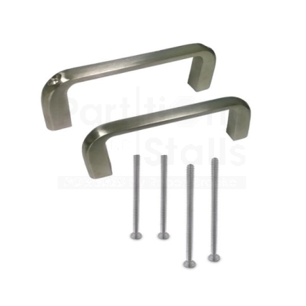 Stainless Steel Double Door Pull for 3/4” and 1”