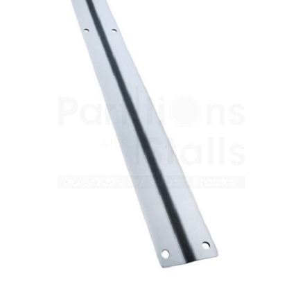 Continuous Stainless Steel Alcove Clip 71" for Offset Panels