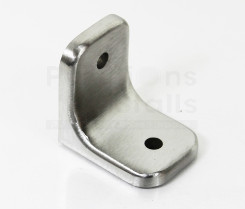Toilet Partition U Bracket 3/4" Panel, 1-1/2" X 1-3/8" L