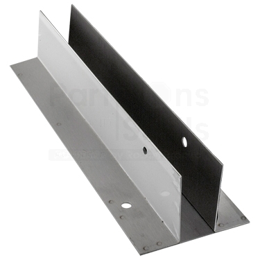 Continuous Two Ear Bracket Stainless Steel 1" X 2-1/2" X 41"