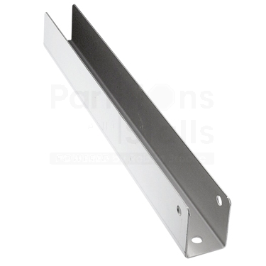 Partition Continuous U Bracket Stainless Steel 1" x 1-3/8" X 57"