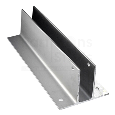 Continuous Two Ear Bracket Aluminum 1" Panel, 2-1/2" X 41"