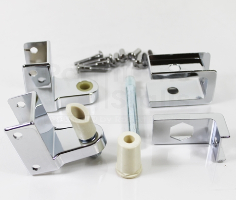 Partition Top & Bottom Hinge Assembly For 1" Door, 1-1/4" Pilasted Sq