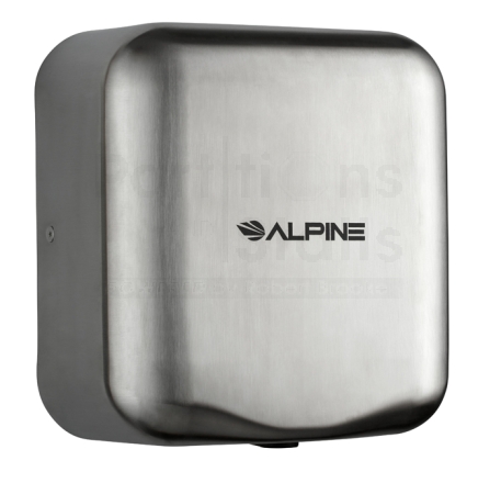 Alpine Hemlock Commercial Hand Dryer SS Brushed
