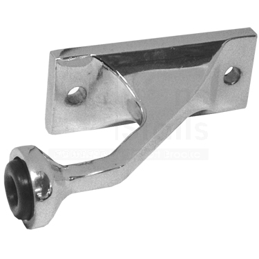 Toilet Partition Door Stop, Pilaster Mounted, 2-1/2" X 4-1/4