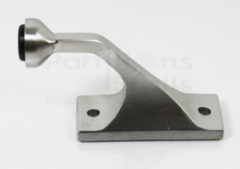 S.S. Partitiom Door Stop, Pilaster Mounted, 2-1/2" X 4-1/4