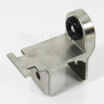 Concealed Latch Keeper Bumper Inswing Cast SS 1-1/4" Round Edge