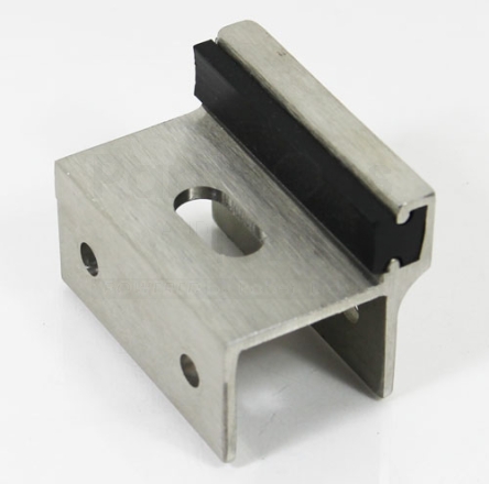 Partition Concealed Latch Keeper Bumper Cast SS 1"