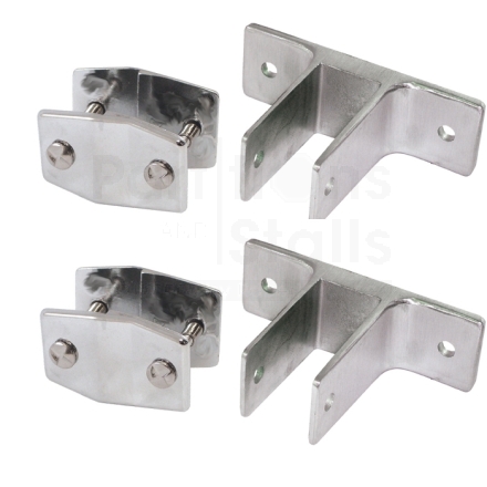SS Alcove Two Ear Bracket Panel Kit for 3/4" to 1" Post
