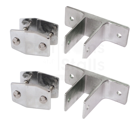 Stainless Alcove Two Ear Bracket Panel Kit for 1/4" Offset