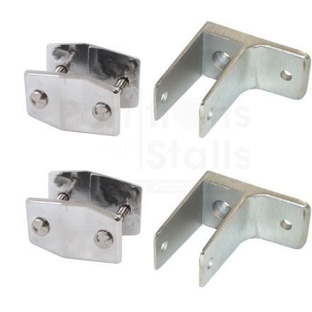 Stainless Alcove One Ear Bracket Panel Kit for 1/4" Offset