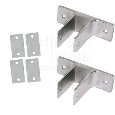 Stainless Alcove Two Ear Bracket Panel Kit for 3/4" Post