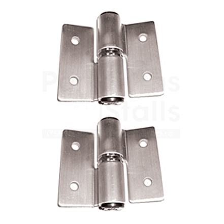Partition Surface Mounted SS Hinge Set - Lh In, Rh Outswing