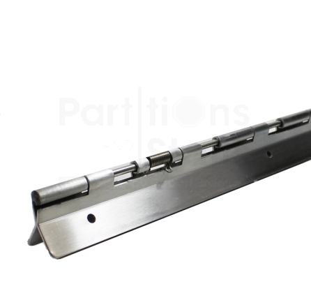 Heavy Duty Piano Hinge Stainless Steel, 57", Lh In, Rh Outswing