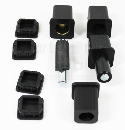 Square Barrel Nylon Insert Replacement Hinge Kit