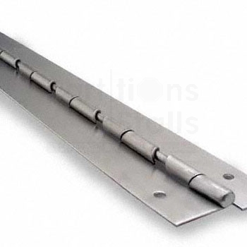 SS Piano Hinge 57-1/2" 14 Gauge,1/4" Pin 20 Degree Cam Close