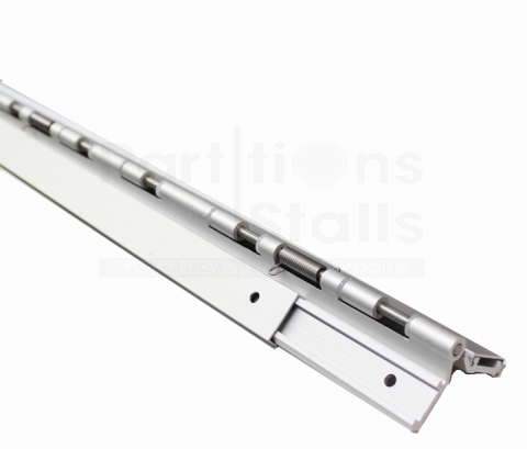 Partition Door Piano Hinge W/Cover rh in/lh out 54" aluminum anodized