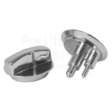 Flush Metal Toilet Partition Latch Knob & Cover