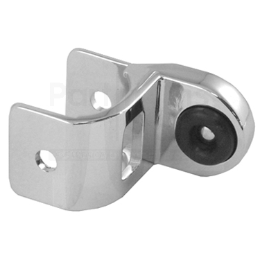 Flush Metal Toilet Partition Concealed Keeper Bumper 1-1/4" Round Edge