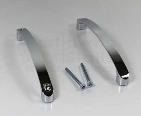 Partition Double Door Pull 5-1/2" Chrome Plated 