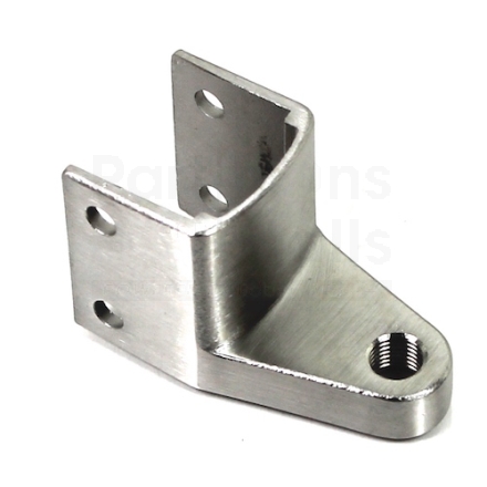 Hadrian Partition Wrap Around Top Hinge Cast SS For 1-1/4" Round Edge