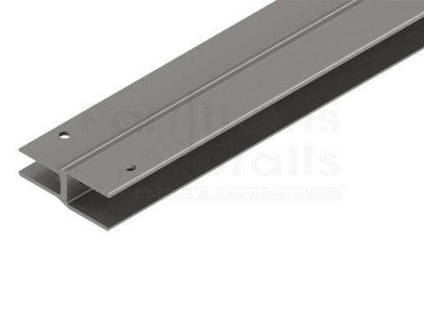 Brushed Aluminum Hadrian Alcove Channel 1/2" to 3/4"