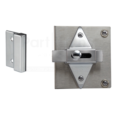 Concealed Latch Fix It Kit, Outswing For Square Edge, Chrome Plated