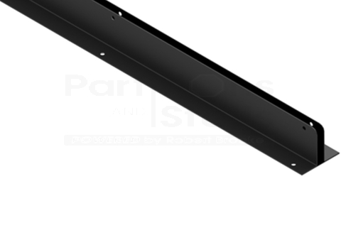 Matte Black Hadrian Continuous Two Ear Urinal Screen Bracket