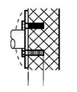 Grab Bar Installation Kit Concealed Masonary Wall