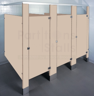 Global Partition Plastic Laminate Corner Stalls