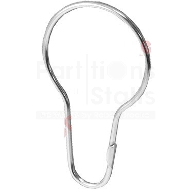 CURTAIN HOOK FOR 1" - BRASS