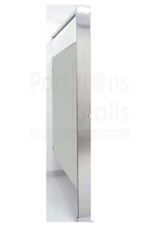 Global Partitions Stainless Steel Overhead Braced Urinal Dividers